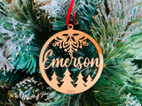 Snowman /Tree Name Ornaments