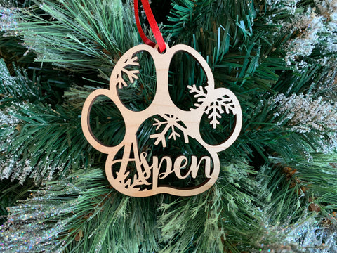 Paw Print Ornament