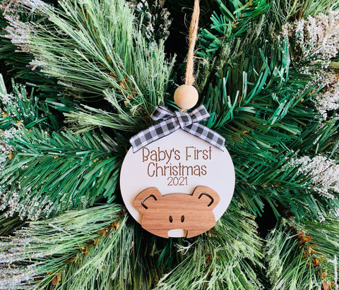 Baby First Ornament Bear